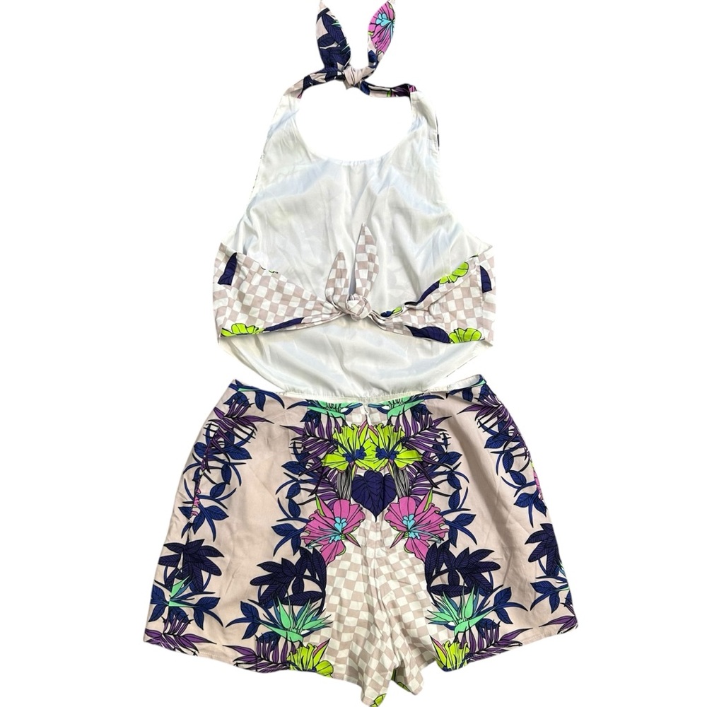 Mara Hoffman Tie Back Cut Out Romper - Picture 3 of 5